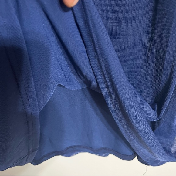 Women’s Thatsofetch Blue Tube Top Strapless Maxi Dress Lined Size 12 - Picture 3 of 11